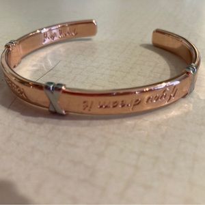 Mary Kay Rose color bracelet If you dream it you can do it